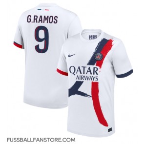 Paris Saint-Germain Goncalo Ramos #9 Replik Auswärtstrikot 2024-25 Kurzarm